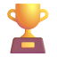 Golden tournament trophy icon